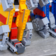Voltron’s legs don’t bend or move, limiting poseability, but improving its stability when standing on two feet (or lion heads).